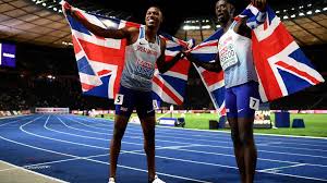 Darren campbell and dwain chambers had finished one and two for britain in the race 20 years ago. Asher Smith And Hughes Storm To 100m Euro Gold Cgtn