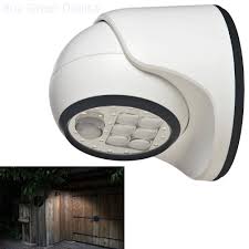 Led Auto Motion Sensor Detector Outdoor Porch Light White Battery Operated 696582446680 Ebay