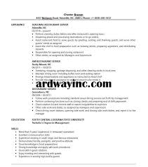 Resume For Restaurant Servers Well Designed Restaurant Server Resume Sample Of 33 Popular Res Server Resume Jobs For Teachers English Lesson Plans