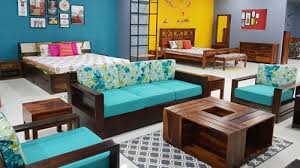 Montibello bluestone 54 x 54 6 piece dining set with storage bench. Furniture Store Near Me In Hyderabad With Upto 55 Off Wooden Street