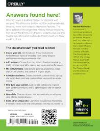 WordPress: The Missing Manual