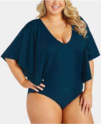 Raisins Curve Trendy Plus Size Juniors Stingray Short Sleeve One Piece Swimsuit Women Swimsu Plus Size Swimsuits Plus Size Swimwear Women S Plus Size Swimwear