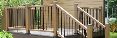 A railing height requirement of 36 inches is common. Deck Railing Composite Outdoor Deck Rails Newtechwood