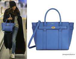 Mulberry Porcelain Blue Small Zipped Bayswater Leather Bag Aso Meghan Markle Mulberry Bag Bayswater Mulberry Bag Blue Tote Bag Outfit