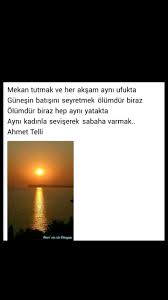 ayni kadinla seviserek sabaha varmak ahmet telli edebiyat felsefe siir