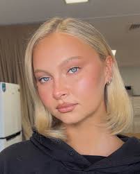 Soft bronzed skin and textured hair