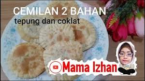 Tepung hunkwe merupakan tepung yang terbuat dari pati kacang hijau. Cemilan 2 Bahan Olahan Tepung Terigu Dan Coklat Mama Izhan Youtube
