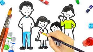 Download gambar gambar untuk mewarnai bagi anak paud gambar. Menggambar Keluarga Dan Mewarnainya Ayah Ibu Kakak Adik Youtube