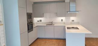 Take a look at the glendevon gloss grey kitchen from howdens. Unused New Matt Light Grey Handleless Kitchen Appliances Worktops Used Kitchen Hub