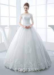 Eric Beautiful Illusion Neckline Ball Gown Princess Wedding Dress Ball Gowns Wedding Bridal Ball Gown Ball Gown Wedding Dress