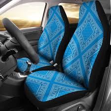 Sky Blue Bandana Car Seat Covers Diamond Car Seats Seat Covers Carseat Cover