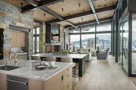 Mountain Peek Modern Rustic Home In Montana Wowow Home Magazine Modern Rustic Homes Rustic House House And Home Magazine