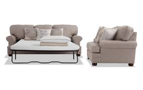Charleston Bob O Pedic Queen Sleeper Sofa Loveseat Bobs Com Love Seat Sofa Bed Set Bobs Furniture Living Room