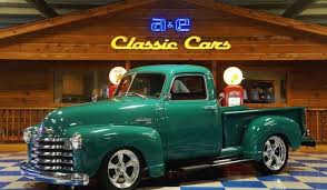 Image result for Chrome Green 1950 Truck
