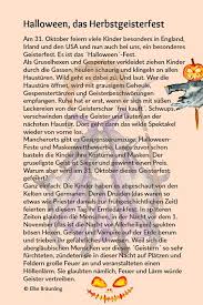 Halloween Das Herbstgeisterfest Elkes Kindergeschichten Geschichten Fur Kinder Halloween Geschichte Kindergeschichten