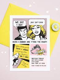 Il 570xn 745774187 S44d Jpg 570 754 Trendy Wedding Invitations Comic Wedding Invitations Retro Wedding Invitations