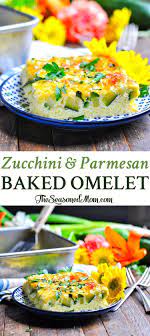 Zucchini Parmesan Baked Omelet Easy Zucchini Recipes Recipe Healthy Breakfast Recipes Healthy Brunch Recipes Recipes