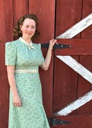 green print 1930s house dress fashion dresses house dress