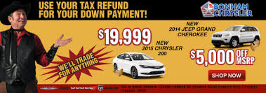 Save money on one of 2 used nissan 200sxes in sherman, tx. All Categories Bonham Chrysler Dodge Jeep Ram Car Dealer In Sherman Tx Texas