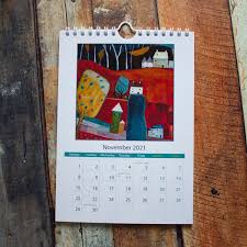A5 Art Wall Calendar 2021 Cute Wall Calendar 2021 Calendar Etsy In 2020 Art Calendar Wall Calendar Art Wall