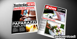 All from our global community of graphic designers. Paparazzi Tabloid Newspaper After Effects Project Videohive Download Free After Effects Templates
