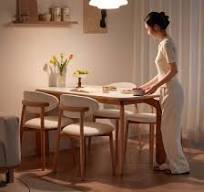 LINSY Modern Dining Table Set With Wood LS384R1-A ...