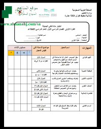 اختبار لغتي الجميلة الصف السادس لغة عربية الفصل الأول المناهج السعودية