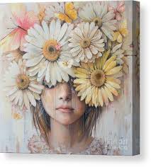 Daisies Canvas Prints & Wall Art by Tina LeCour