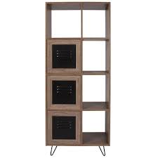Target marketing systems talori modern contemporary 4 shelves home office bookshelf, 23.75, gray/white. Flash Furniture Bookshelves Bookcases Target