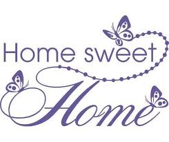 Home Sweet Home Wall Sticker East Urban Home Colour Lavender Size 61 Cm W X 40 Cm D Sweet Home Wall Decals Wall Stickers