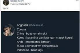 We did not find results for: Lagu Corona Dihujat Ternyata Begini Liriknya Yang Memancing Dislike Massal Hitekno Com