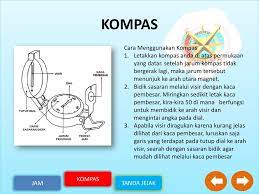 Kompas juga menjadi alat dasar untuk bertahan hidup di alam bebas. Jam Kompas Tanda Jejak Ppt Download