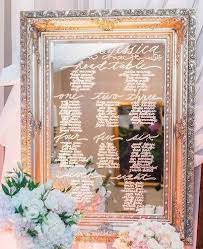 Antique Silver Mirror With White Writing For Seating Chart No Gold Mirror Seating Chart Wedding Seating Chart Wedding Mirror Wedding Mirror