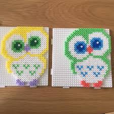 Owls Hama Beads By Dlund83 Hama Beads Design Perlemonstre Ugler