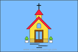 How to draw church easy,how to draw church step by step,how to draw church in easy way,how to draw a church easy step by ste. How To Draw A Cartoon Church Step By Step Cute Easy Drawings