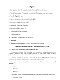 Ideea care sta la baza criteriilor de proiectare a unei baze de date relationale este de dependenta a datelor. Sistemul De Gestiune A Bazelor De Date Ms Access