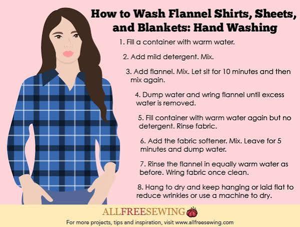 How to Wash Flannel (Fabric, Apparel, & Blankets) | AllFreeSewing.com
