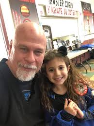 Ariana Conia and I talking about doing serious Martial Arts...Ous!  www.Mastercurry.com