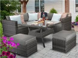 This set is big on comfort and even bigger on style. Rattan Corner Sofa Dining Sets For The Garden Gardenman Co Uk