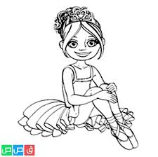 رسومات للتلوين للبنات أكثر من مائة صورة جاهزة للطباعة قصص اطفال Ballerina Girl Little Ballerina Illustration Sketches