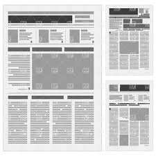 Tabloid Paper Design Generic Newspaper Layout Download Royalty Free Vector Clipart Eps Diseno De Periodicos Reticulas Diseno Diseno De Distribucion