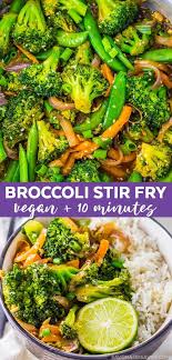 10 Minute Garlic Broccoli Stir Fry Recipe With Video Recipe Vegetarian Recipes Easy Vegetarian Recipes Healthy Broccoli Recipes