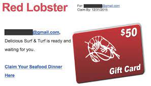 Red lobster gift cards are redeemable at all red lobster locations in the united states. 50 Red Lobster Gift Card Truth In Advertising