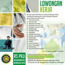 Ada perusahaan yang sedang membuka kesempatan lowongan kerja di daerah wonogiri, staf administrasi, desainer grafis, account executive dan banyak lagi melalui indeed.com. Lowongan Kerja Wonogiri Posts Facebook