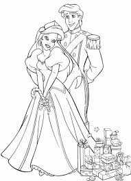 Ariel is a young mermaid and daughter of triton who loves to sing and daydream in the animated disney movie the little mermaid.ariel marries prince eric and what a beautiful day for a wedding. New Disney Princess Wedding Coloring Pages Coloring Pages Disney Coloring Home