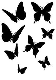 Black And White Stencil Butterfly Outline High Detail Airbrush Stencil Butterflies 2 Free Postage Butterfly Stencil Silhouette Stencil Stencils