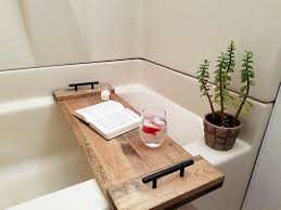 Bath Tray Bath Tray Wood Rustic Home Decor Bath Tub Table Etsy In 2020 Bath Tray Bathtub Decor Bathtub Tray Wood