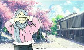 Anda dapat memilih gambar gambar pemandangan kartun seperti gambar gunung. Hijab Profile Girl Kartun