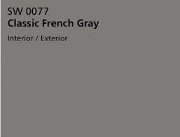 Cabinet Finish Sherwin Williams Classic French Gray Sw0077 French Grey French Grey Interiors Grey Exterior