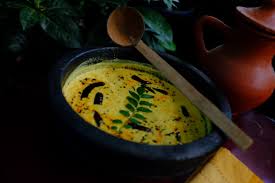 Kerala Spicy Buttermilk With Colocosia Chembu Itta Nadan Moru Curry Curry Recipes Indian Curry Recipes Recipes